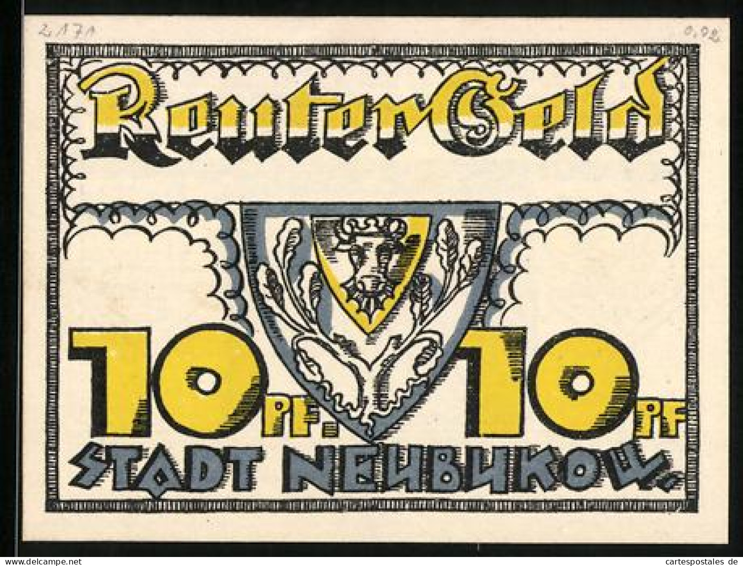 Notgeld Neubukow, 10 Pfennig, Hirte Mit Seinen Schafen  - [11] Local Banknote Issues