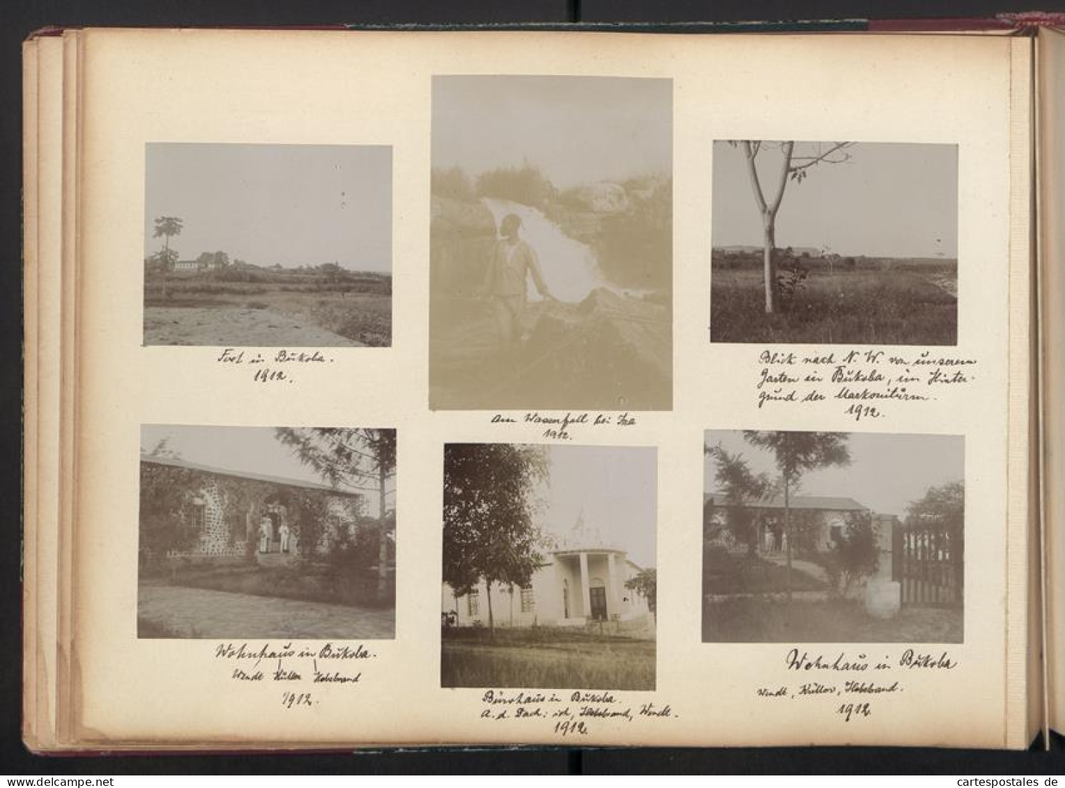 Album photos mit 80 Photos,  vue de Kissauke, DOA, Caraconica Baumwolle Anbau, Lokomobil, Plantage, 1909 