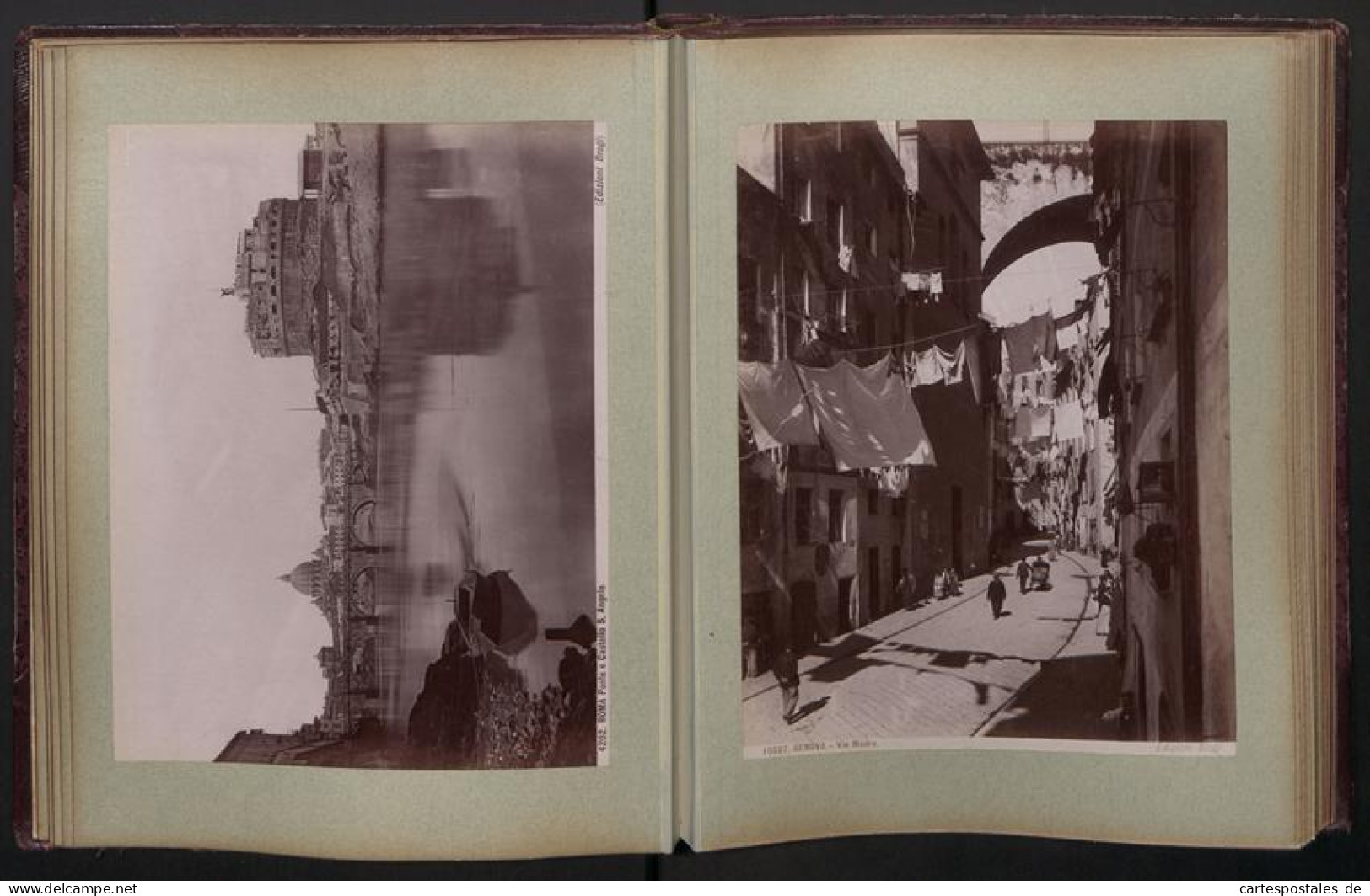 Fotoalbum Mit 72 Fotografien, Ansicht Napoli, Edizioni Brogi, Genova. Roma, Contorni Di Napoli, Amalfi, Madeira, Pompei  - Albums & Collections