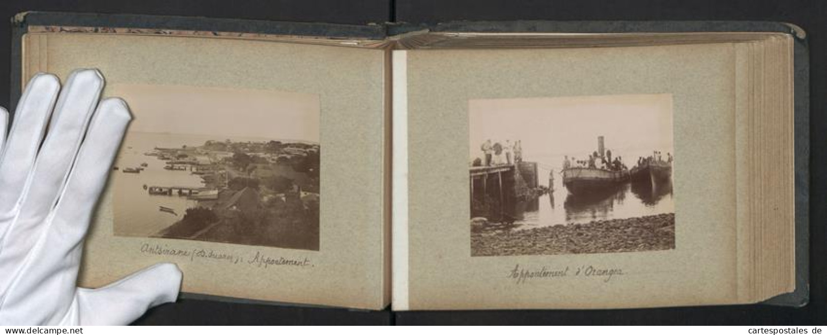 Fotoalbum Mit 52 Fotografien Madagaskar, Französische Kolonie, Kolonial Soldaten, Tracht, Zerstörte Orte  - Albums & Verzamelingen