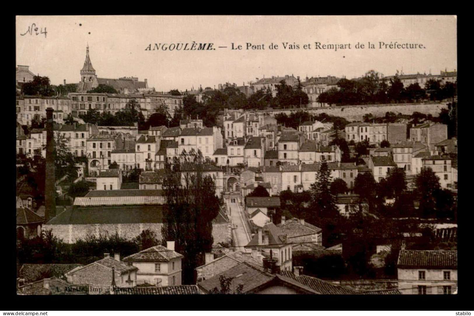 16 - ANGOULEME - LE PONT DE VAIS ET REMPART DE LA PREFECTURE - Angouleme