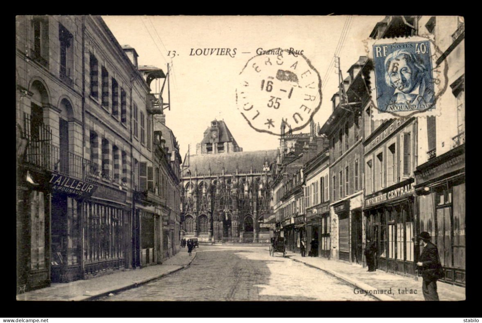 27 - LOUVIERS - GRANDE RUE - TAILLEUR A. POUNAUD - Louviers