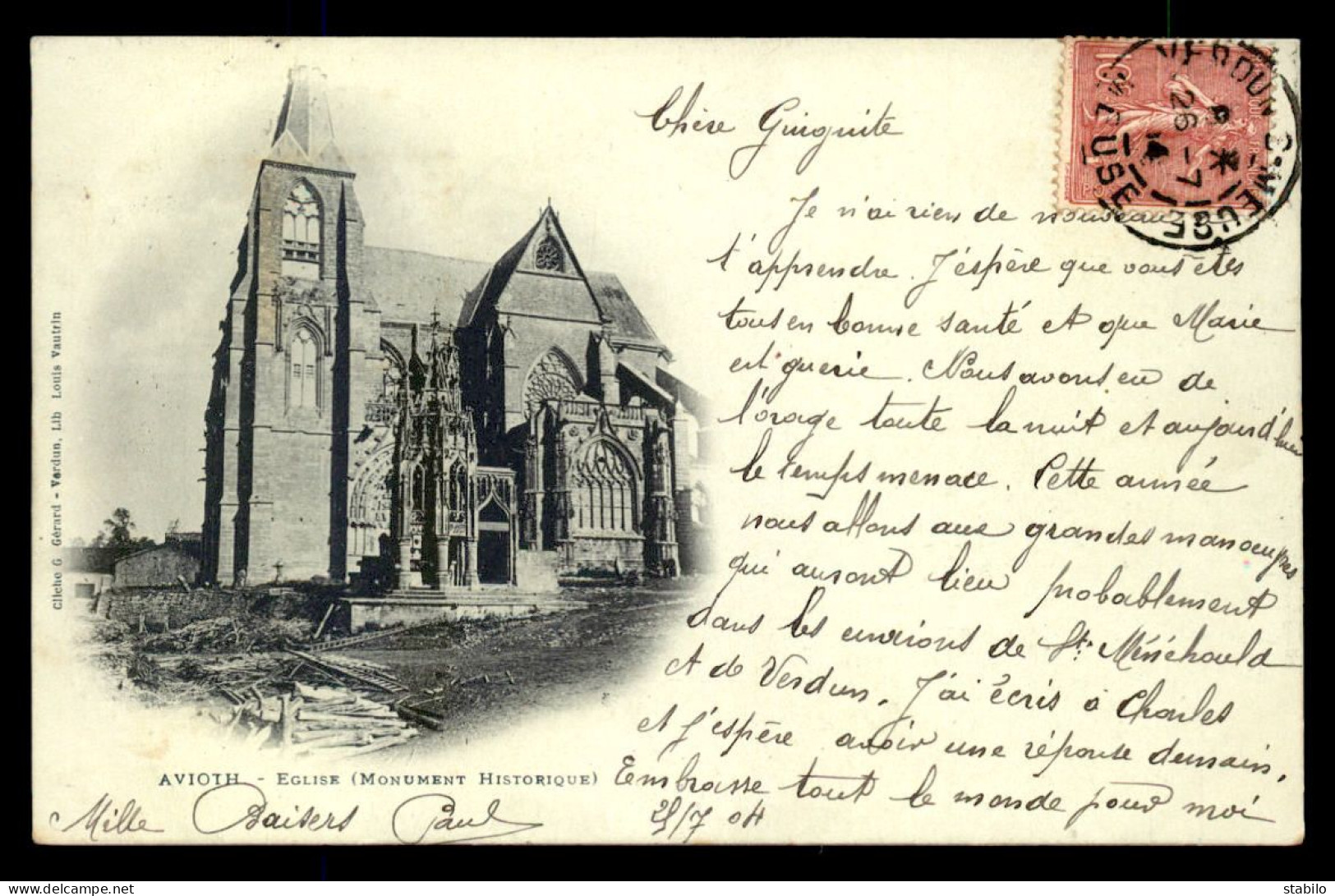 55 - AVIOTH - L'EGLISE - EDITEUR VAUTRIN - Avioth