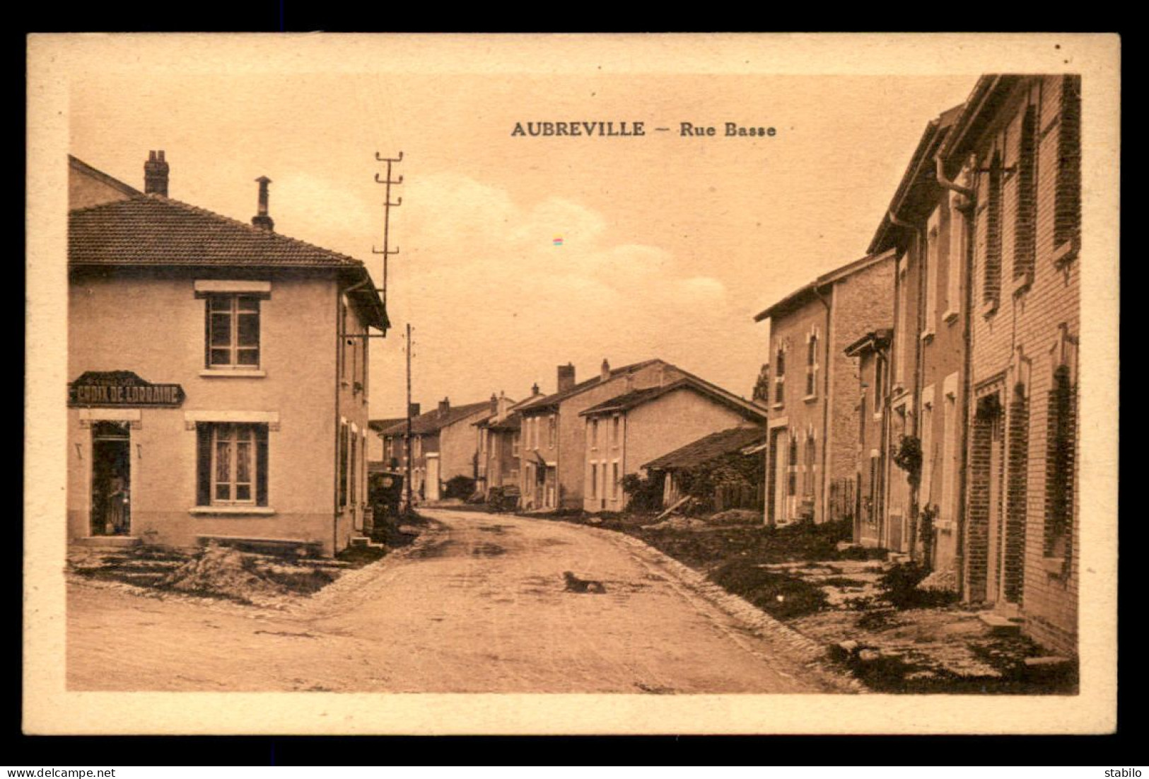 55 - AUBREVILLE - RUE BASSE - EDITEUR RIGAL - Autres & Non Classés