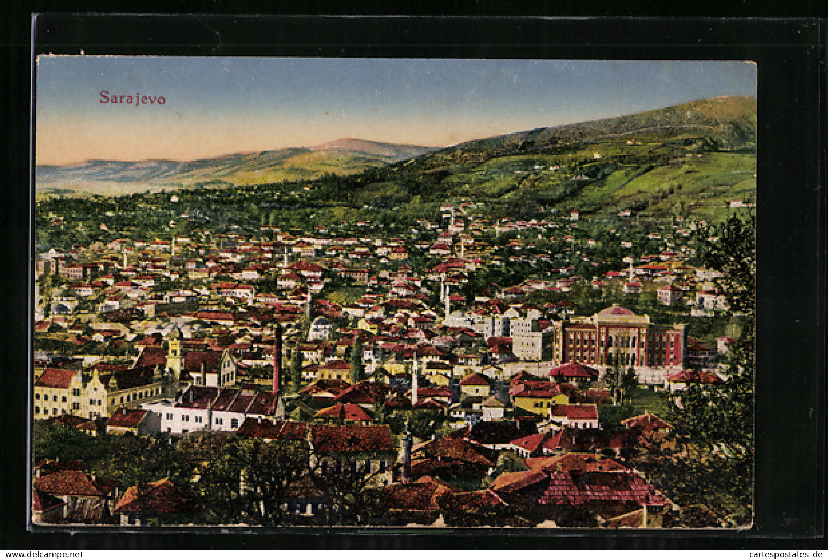 AK Sarajevo, Totalansicht Aus Der Vogelschau  - Bosnie-Herzegovine