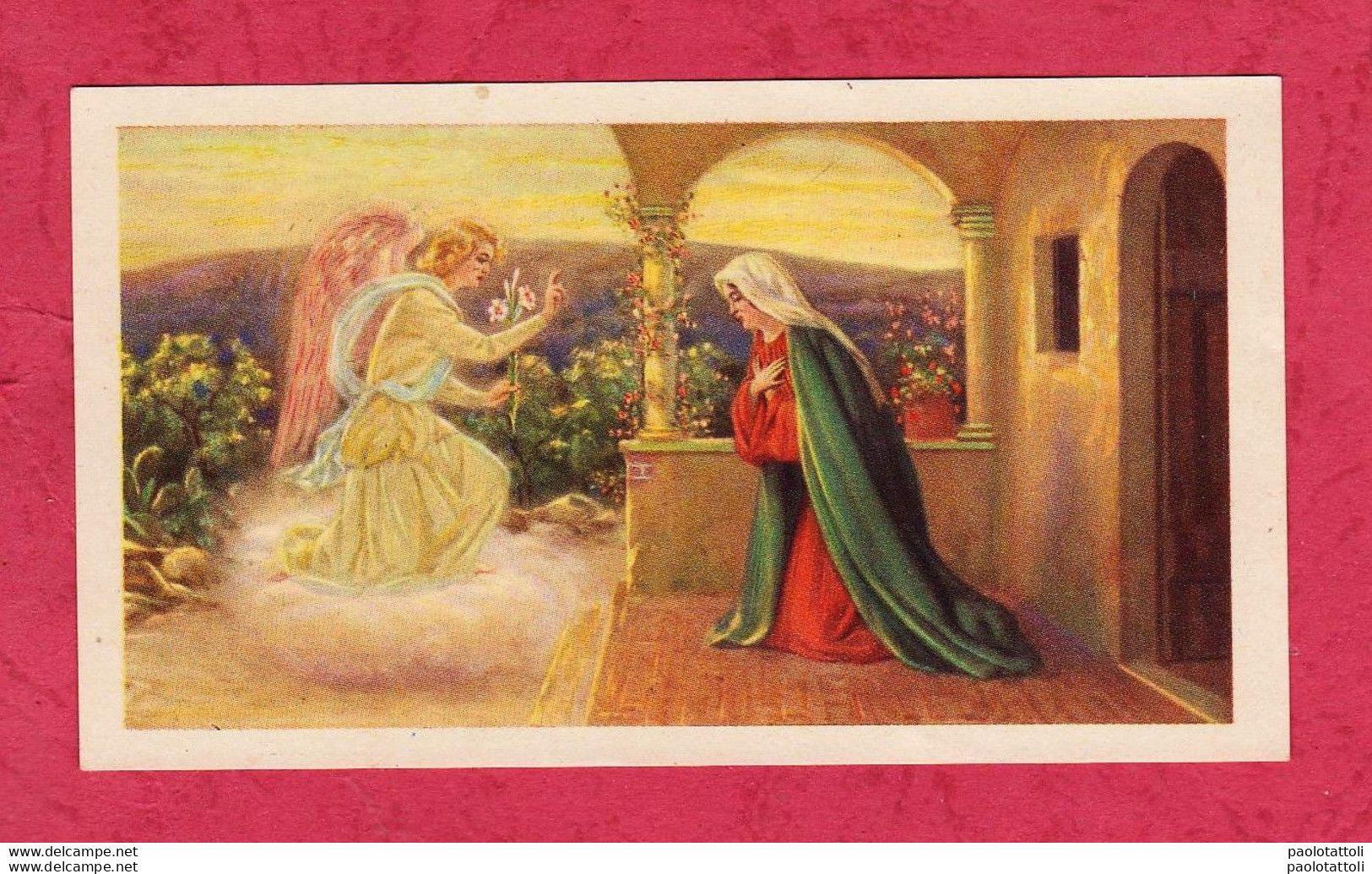 Santini, Holy Cards- Ricordo Di Nazaret- Ed GMI N° 148 Bis. Con Autorizzazione Ecclesiastica. Dim. 104x 6mm. - Devotion Images