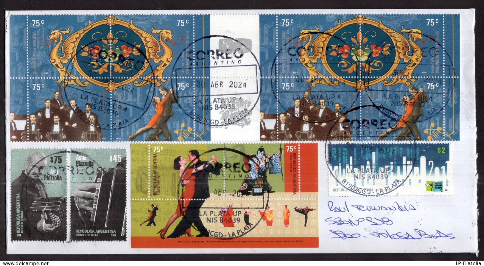 Argentina - 2024 - Tango - Modern Stamps - Diverse Stamps - Lettres & Documents