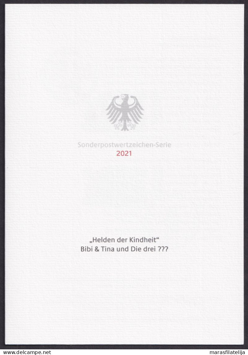 Germany 2021, Heros Of Childhood; Bibi & Tina, Die Drei, Special Booklet - Autres & Non Classés