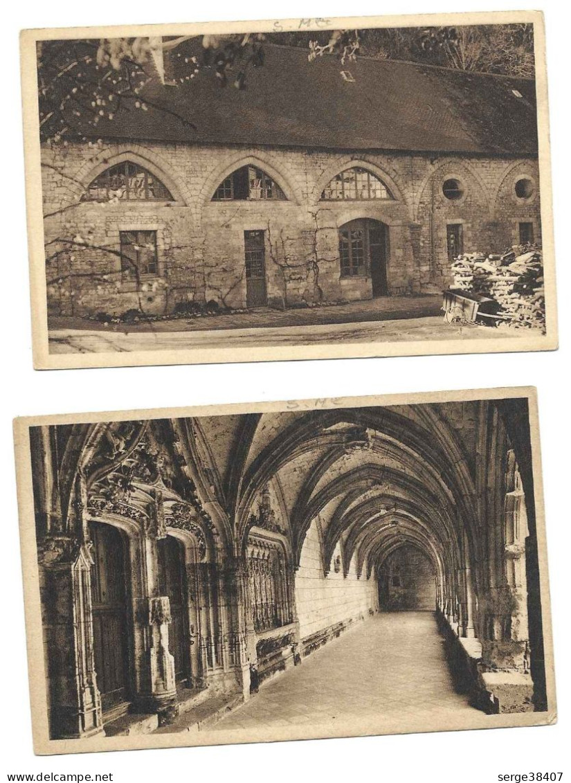 Abbaye De Saint Wandrille - Lot De 2 CPA  # 10-20/3 - Saint-Wandrille-Rançon