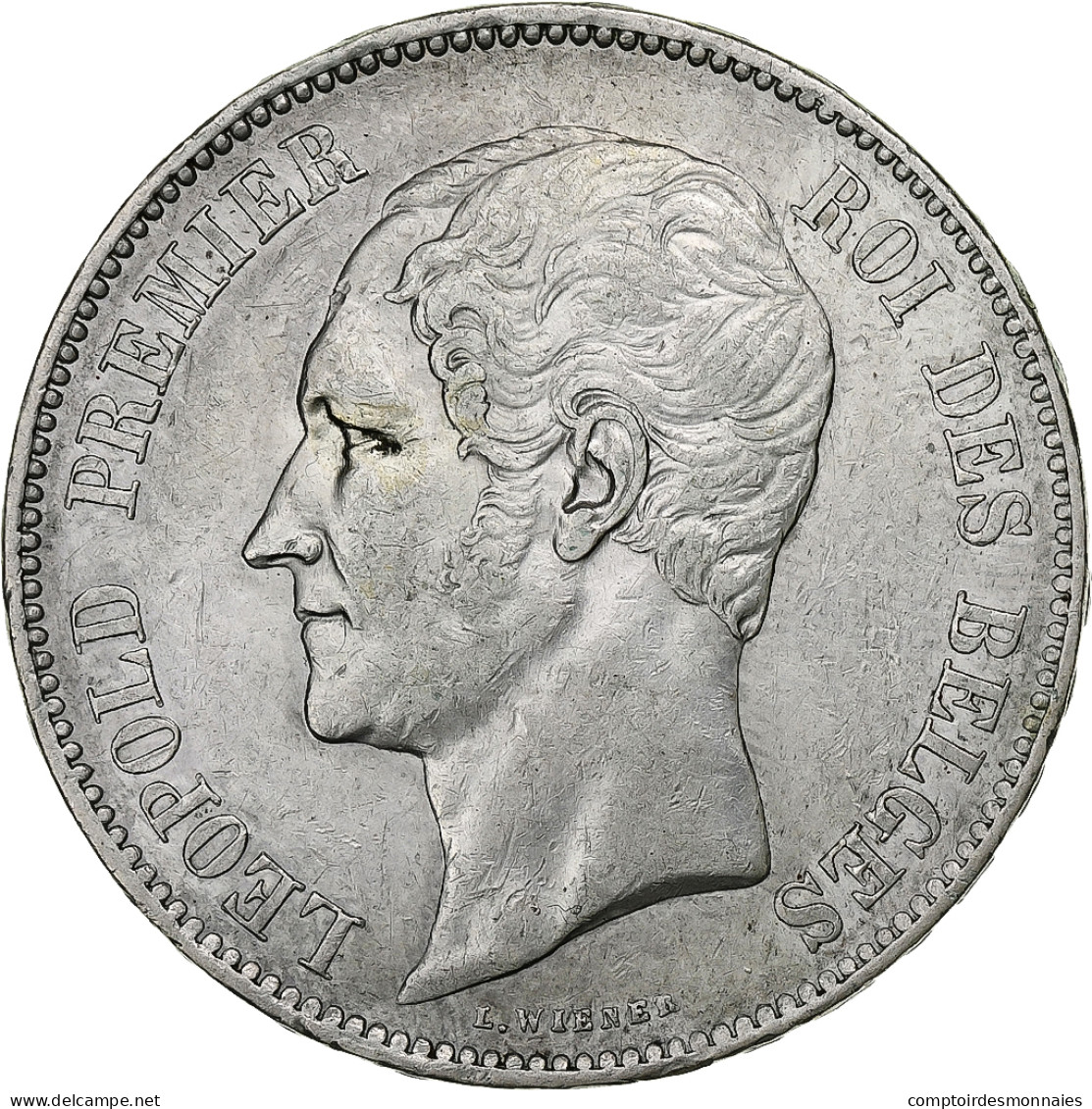 Belgique, Leopold I, 5 Francs, 5 Frank, 1850, Bruxelles, Argent, TTB+, KM:17 - 5 Frank