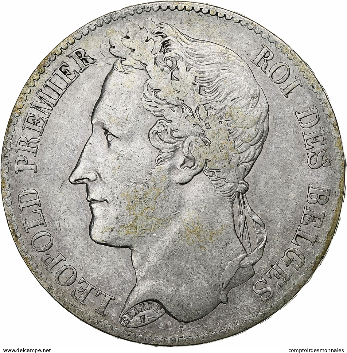 Belgique, Leopold I, 5 Francs, 5 Frank, 1849, Argent, TB+, KM:3.2 - 5 Frank