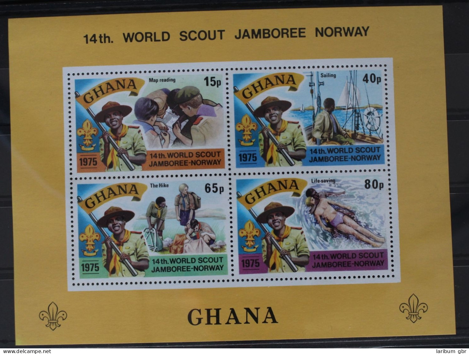 Ghana Block 62 Mit 617-620 Postfrisch Pfadfinder #WX661 - Ghana (1957-...)