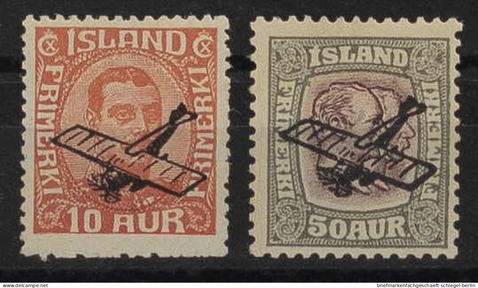 Island, 1928, 122-23, Postfrisch - Altri & Non Classificati