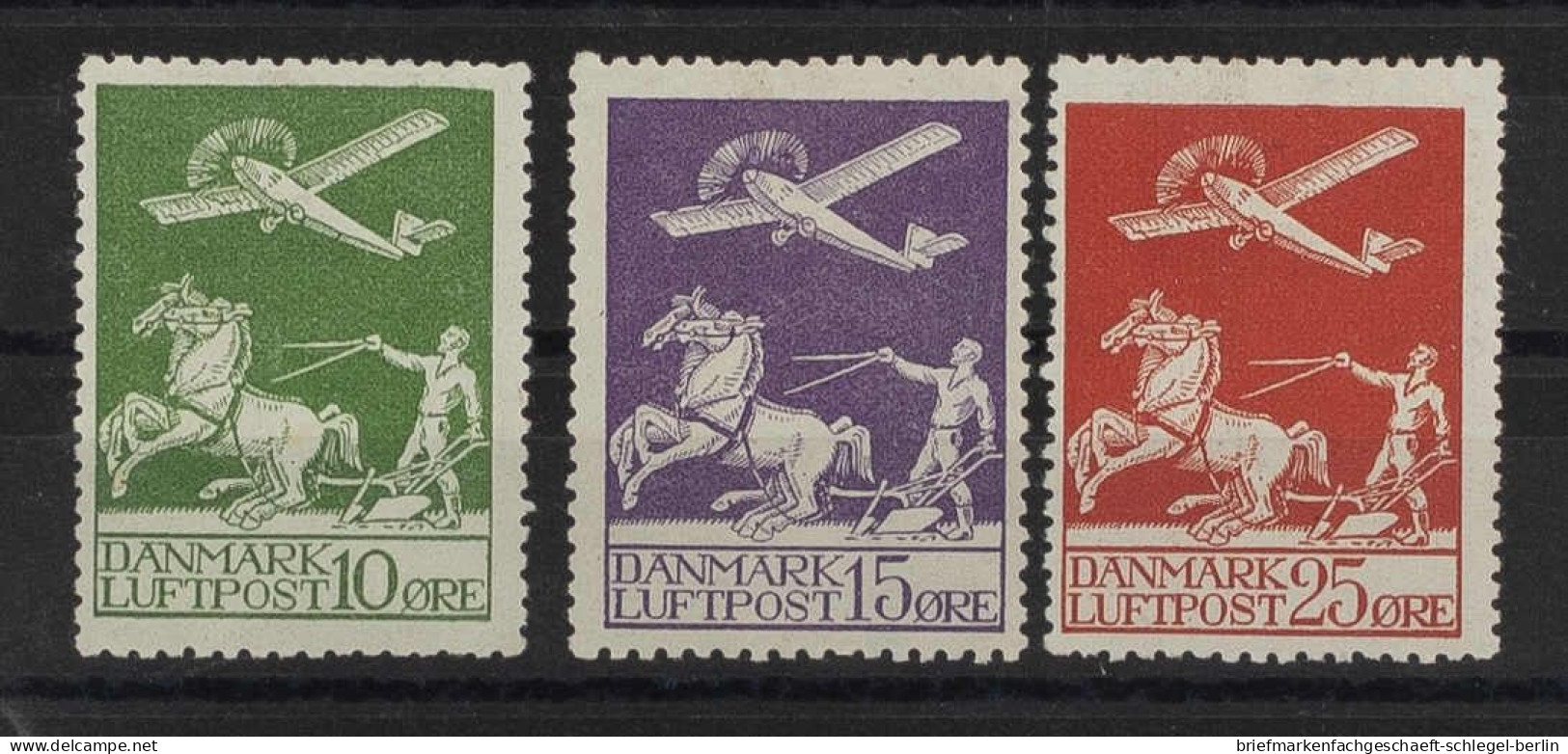 Dänemark, 1925, 143-45, Ungebraucht - Altri & Non Classificati