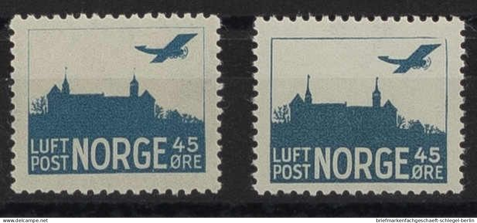 Norwegen, 1927, 136 I, II, Postfrisch - Otros & Sin Clasificación