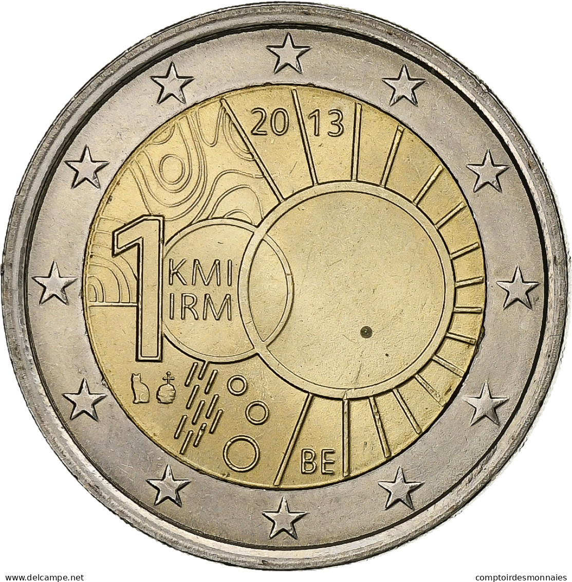 Belgique, 2 Euro, INSTITUT MÉTÉOROLOGIQUE, 2013, Bimétallique, SPL - Belgio