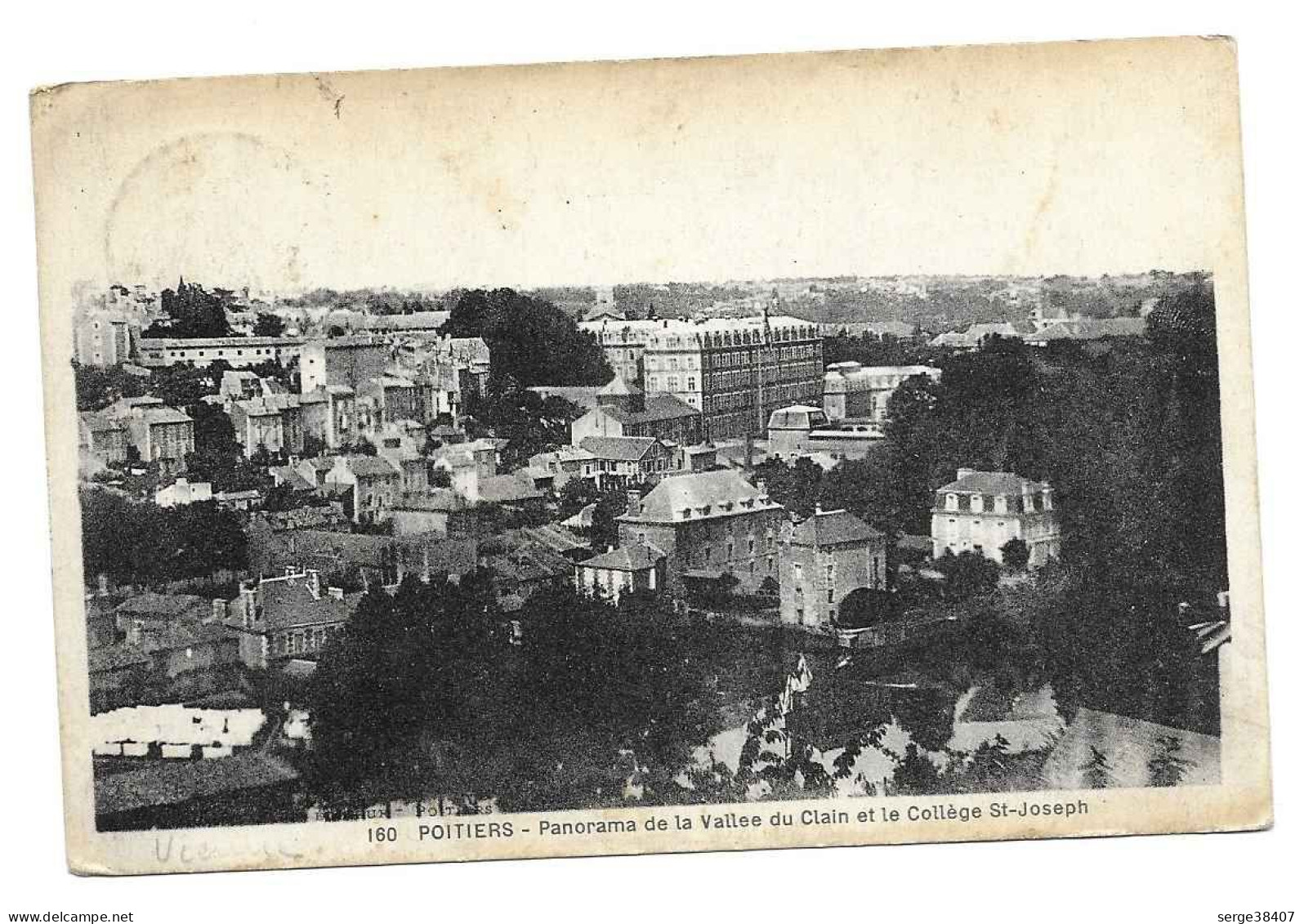 Poitiers - 1927 - Vallée Du Clain Et Collège St Joseph  # 10-20/3 - Poitiers