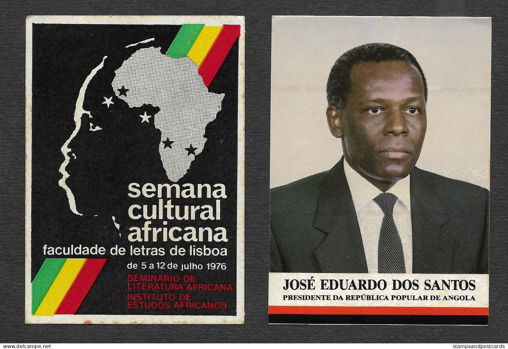 Portugal 10 Autocollant Politique Solidarité Avec Angola MPLA  C. 1976 Solidarity With Angola Political Sticker - Stickers