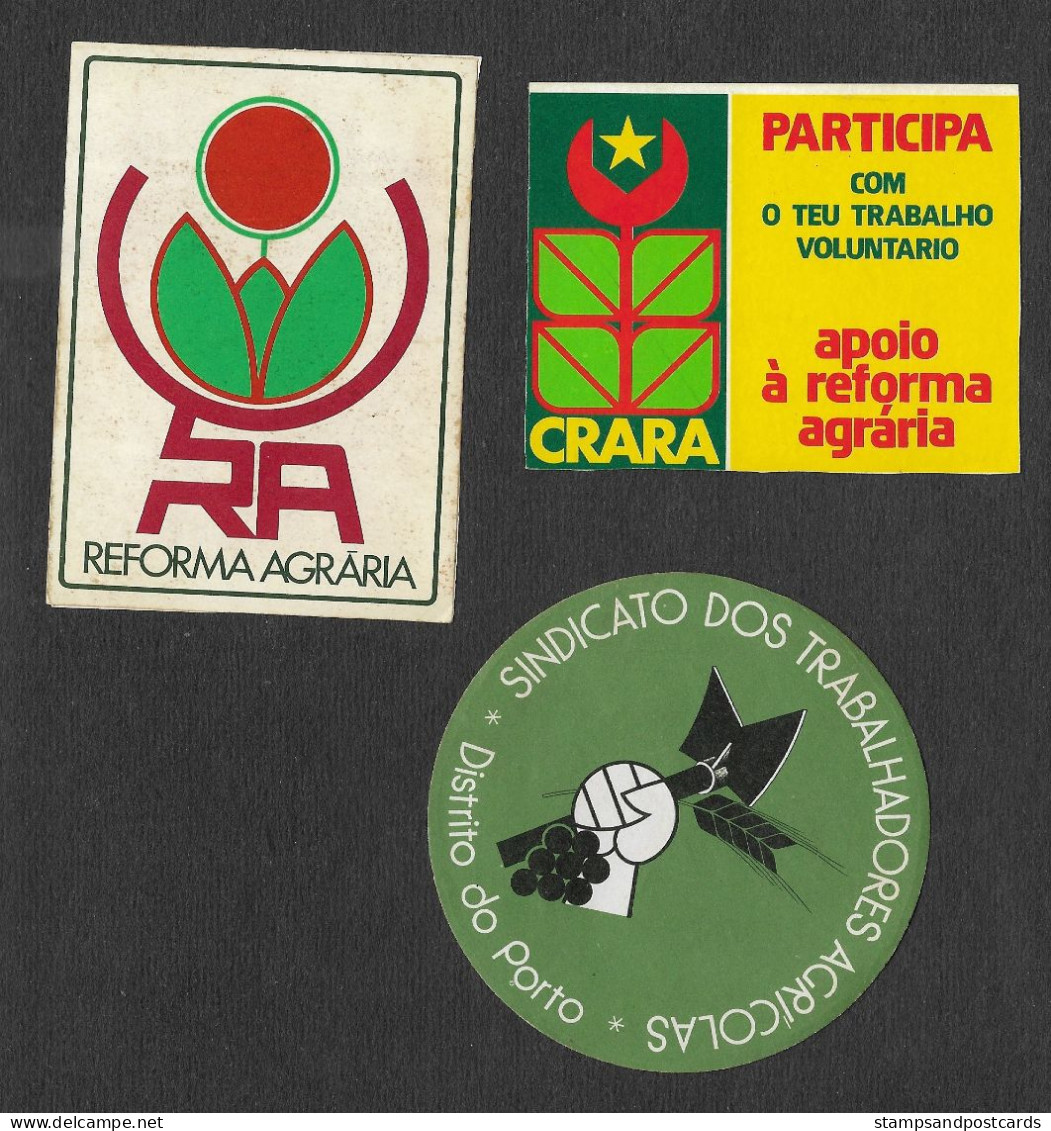 Portugal 9 Autocollant Politique C. 1976 Reforma Agrária Réforme Agraire Land Reform 9 Political Sticker - Adesivi