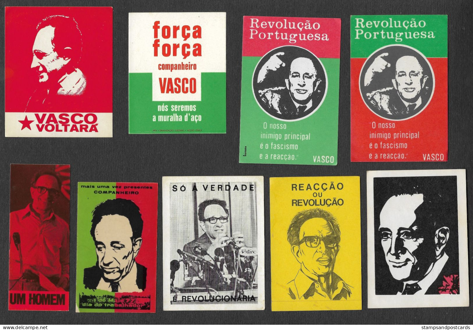 Portugal 9 Autocollant Politique C. 1975 Vasco Gonçalves Premier Ministre Aprés Revolution Political Sticker - Autocollants