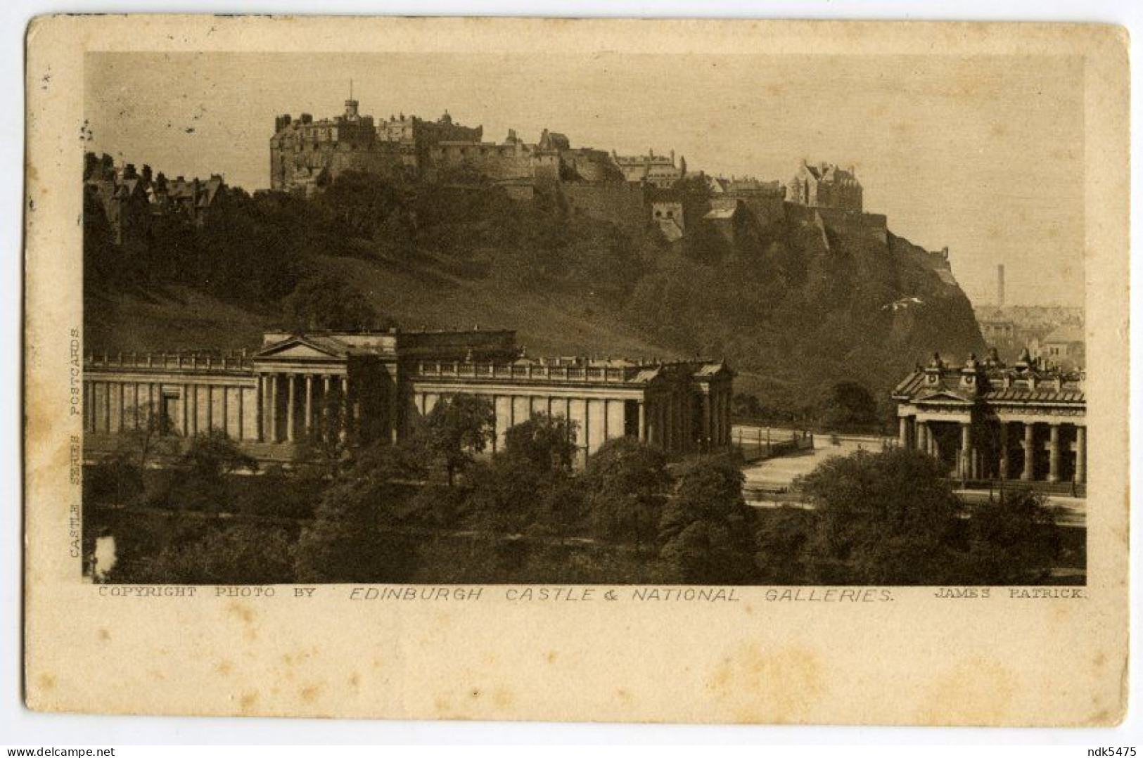 EDINBURGH CASTLE & NATIONAL GALLERIES / UDDINGSTON, PARK VILLA (WEDDELL) - Midlothian/ Edinburgh