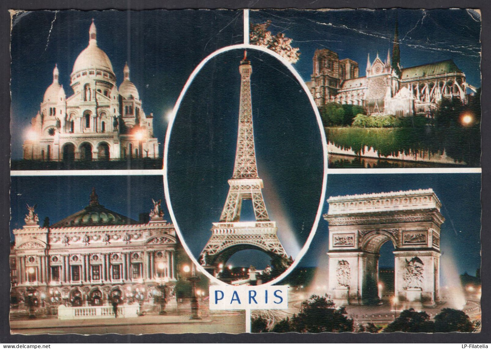 France - 1962 - Paris - Panoramics - Paris By Night