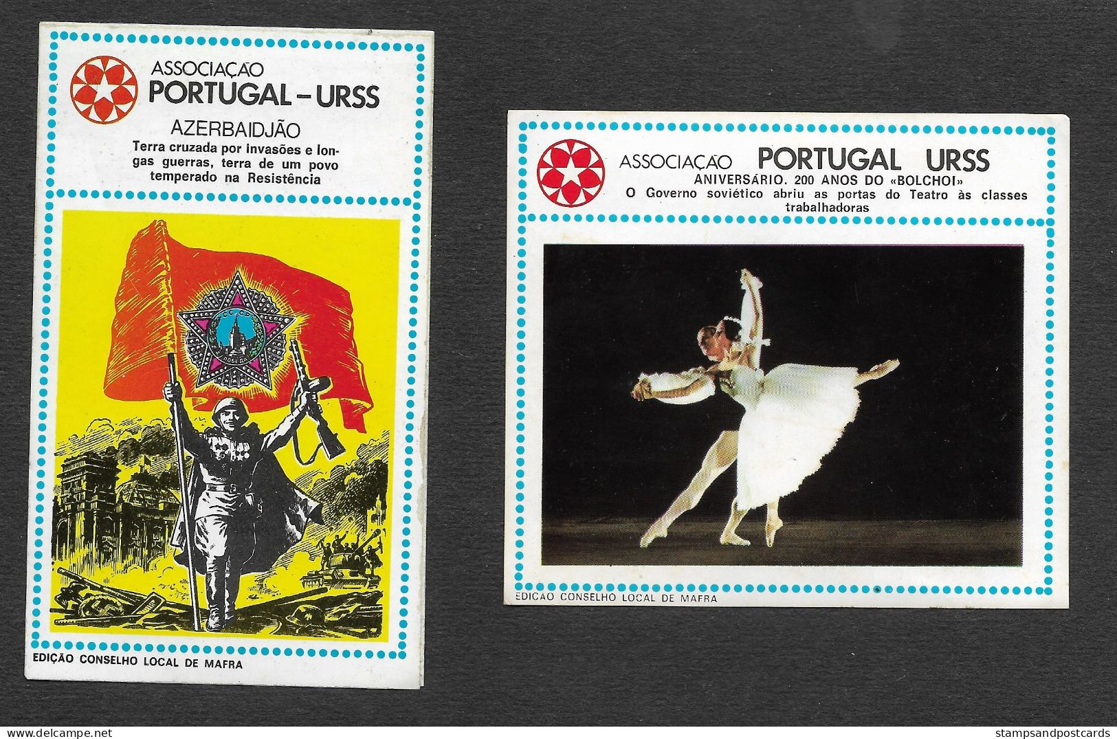 Portugal URSS USSR Association Amitié Union Soviètique Russie Communiste 8 Autocollant Communist Political Sticker 1976 - Aufkleber