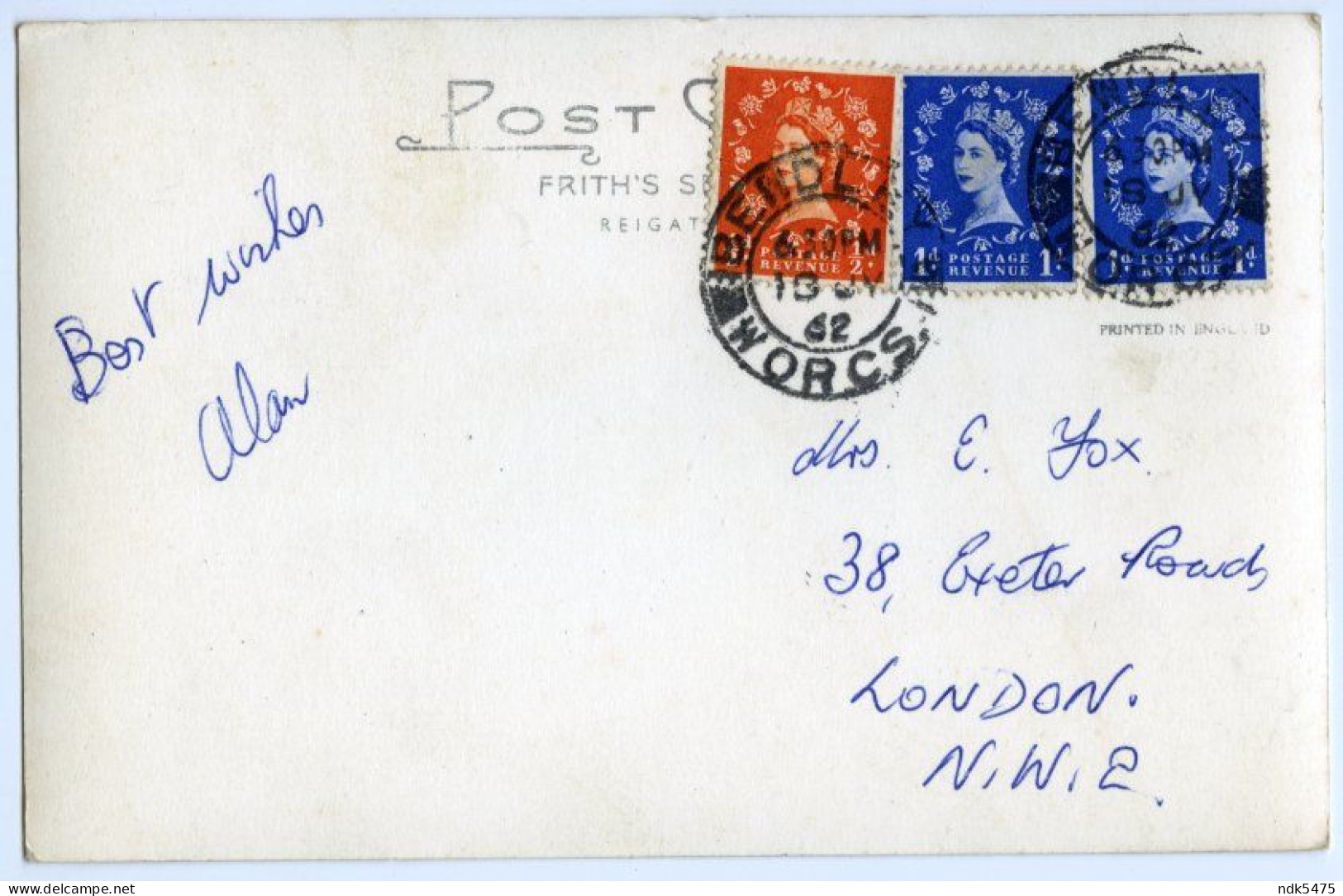 TENBURY WELLS : THE ROYAL OAK HOTEL / BEWDLEY POSTMARK / LONDON, EXETER ROAD (FOX) - Sonstige & Ohne Zuordnung