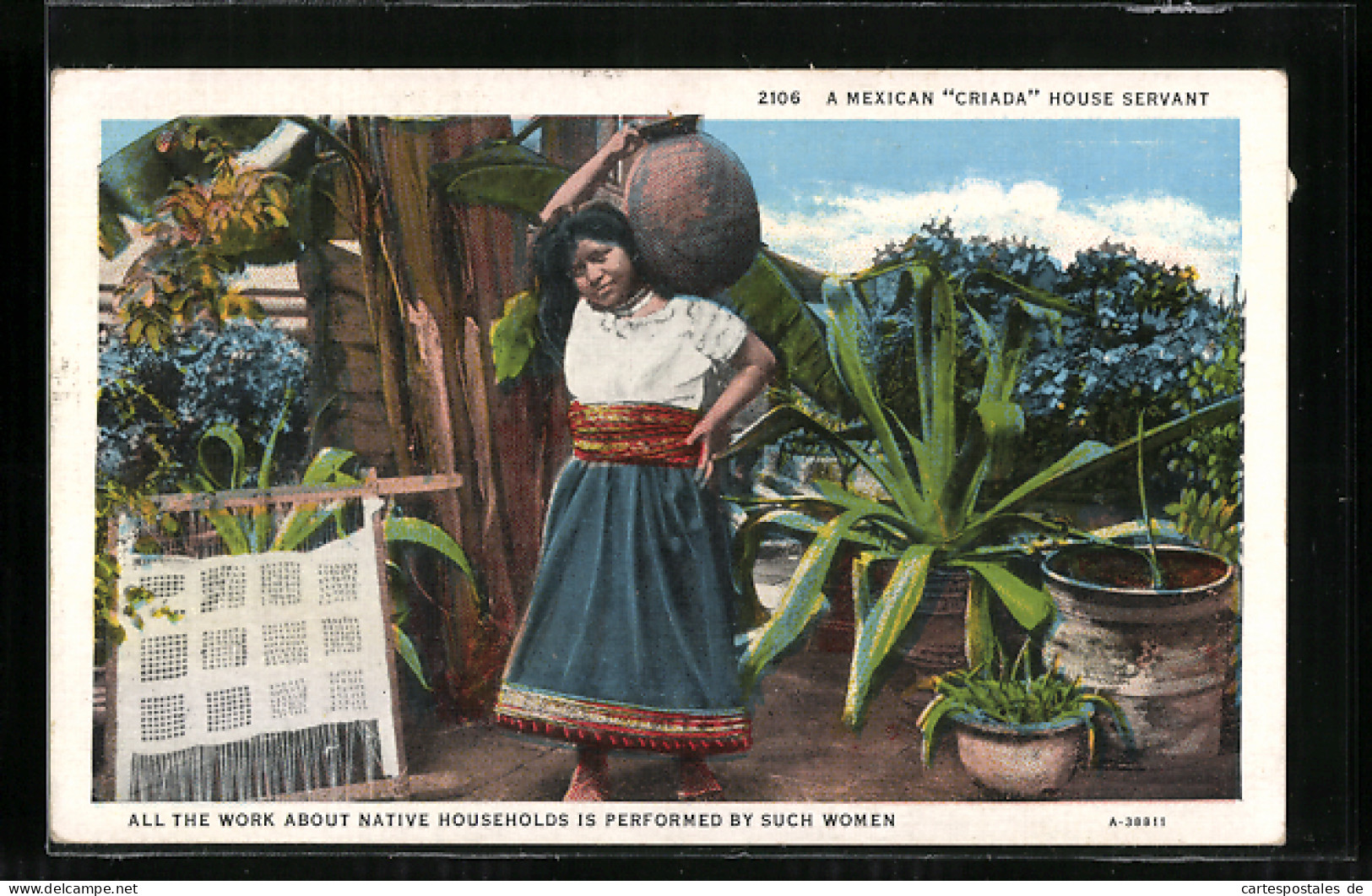 AK A Mexican Criada House Servant  - Native Americans