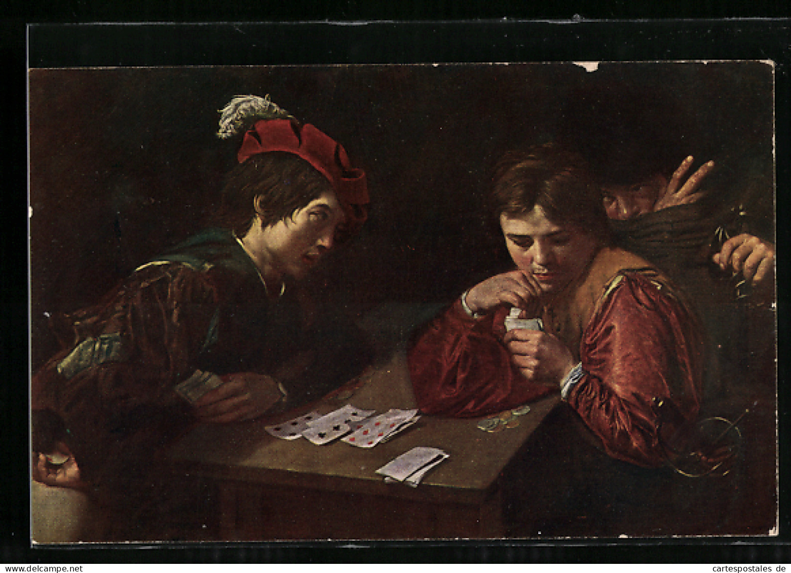 AK Falschspieler Beim Kartenspiel  - Spielkarten