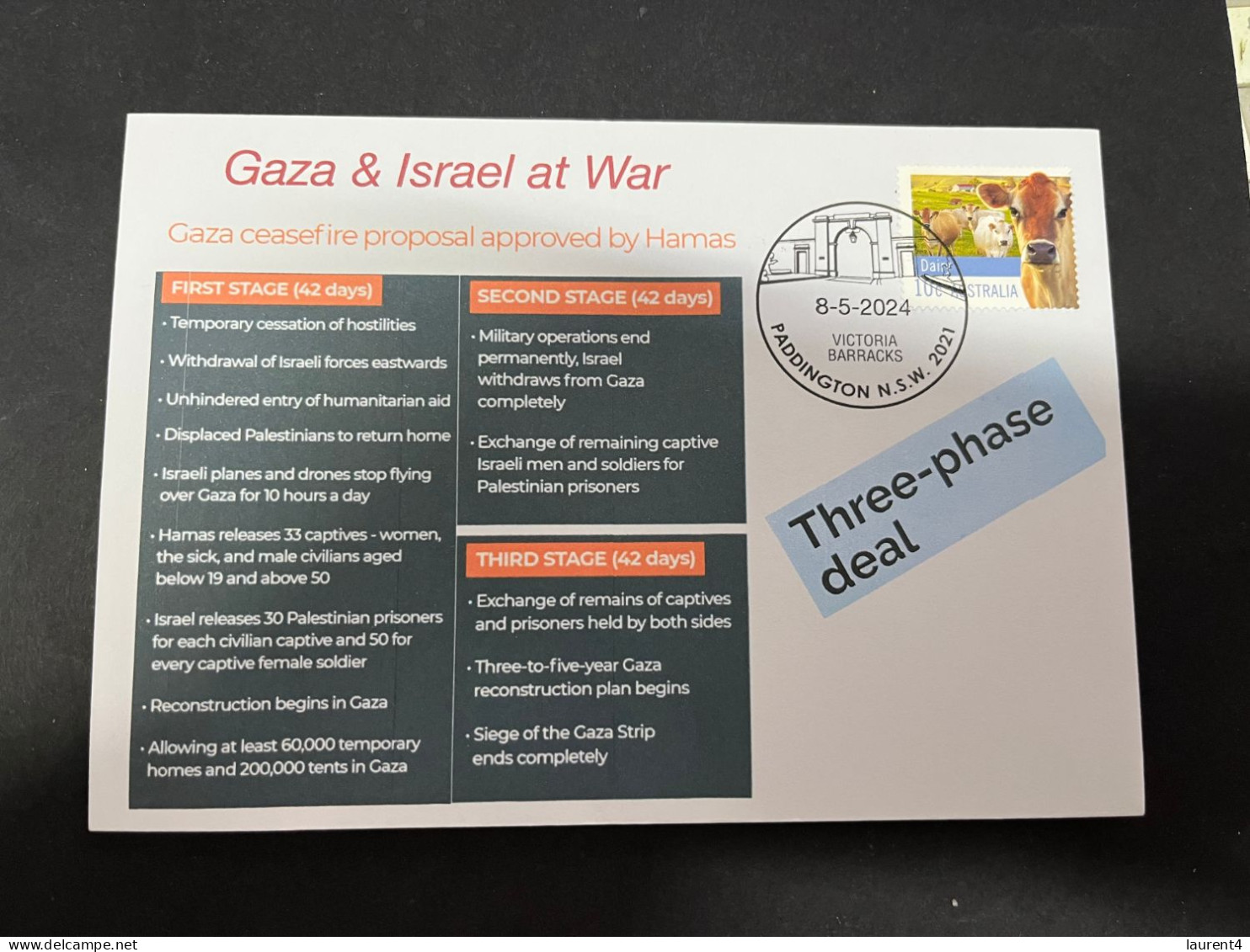 8-5-2024 (4 Z 7) GAZA War - Gaza Ceasefire Proposal Approved By HAMAS - Militaria