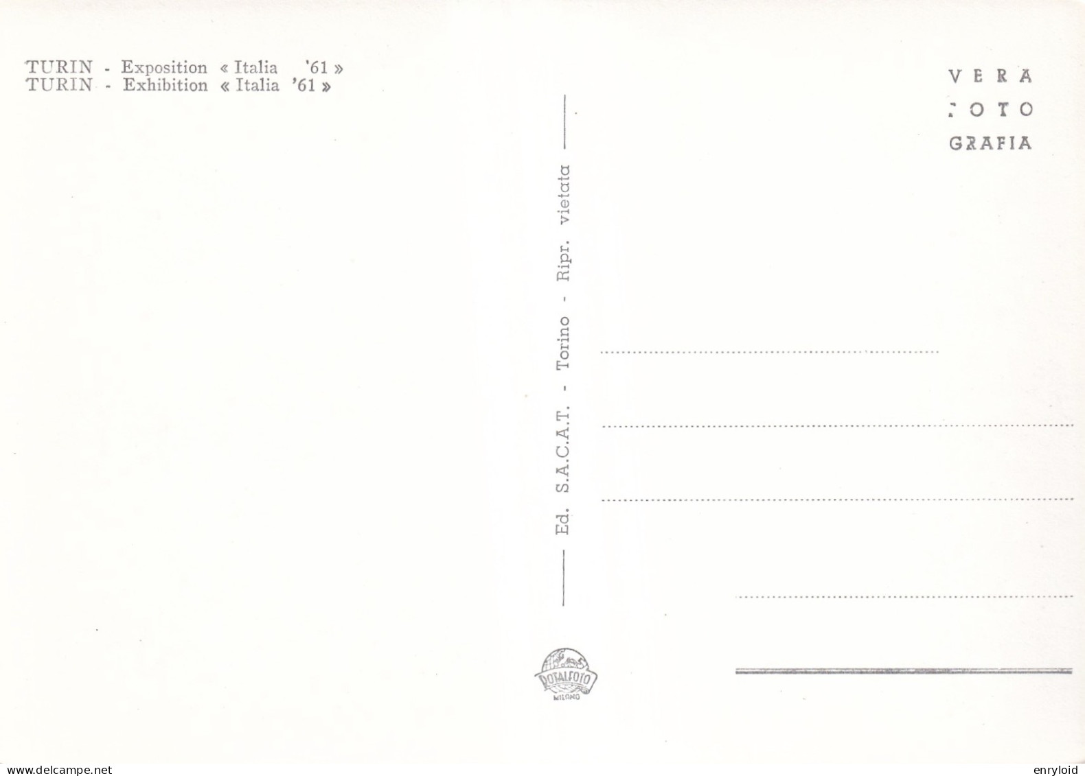 Torino Esposizione Italia 1961 - Otros Monumentos Y Edificios