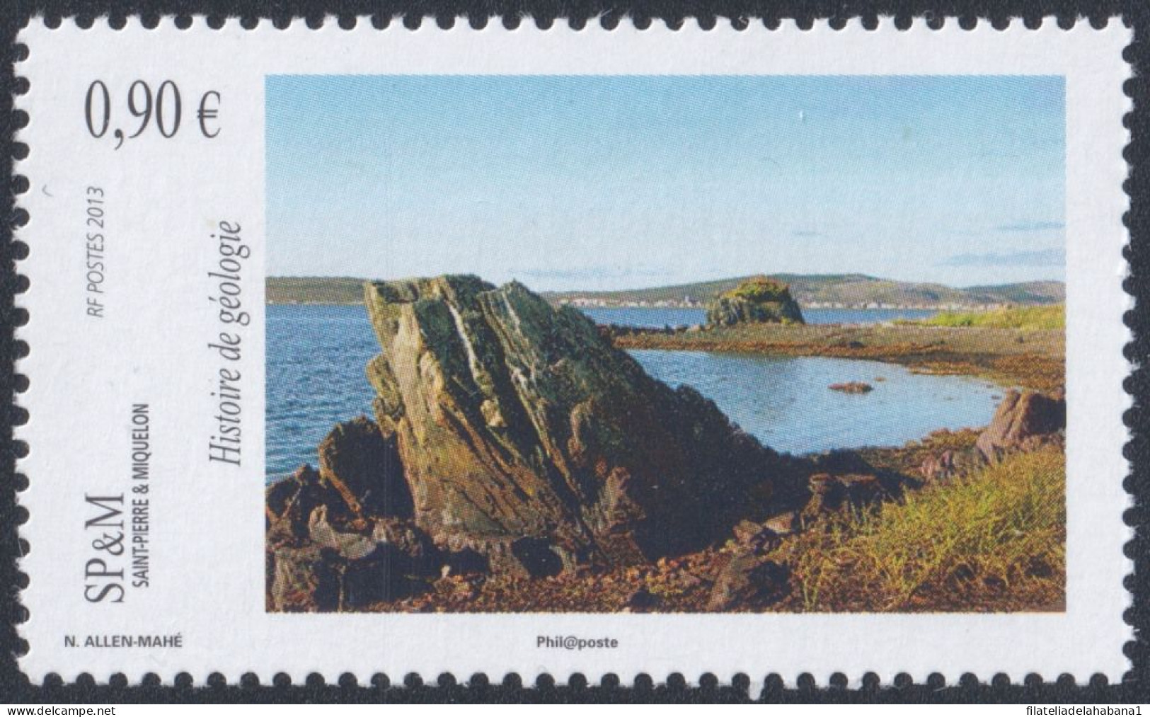 F-EX50317 SAINT PIERRE ET MIQUELON MNH 2012. ALLEN MAHE GEOLOGICAL HISTORY.  - Unused Stamps
