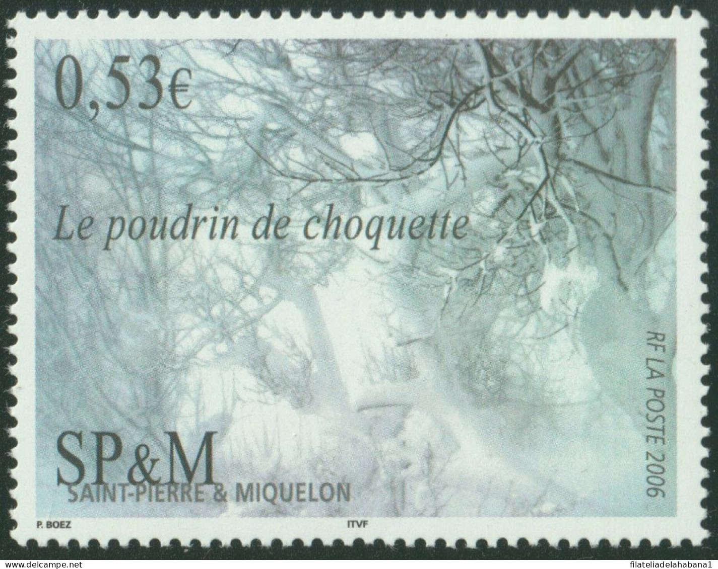 F-EX50326 SAINT PIERRE ET MIQUELON MNH 2006 ART PAINTING SHOCK POWDER.  - Unused Stamps