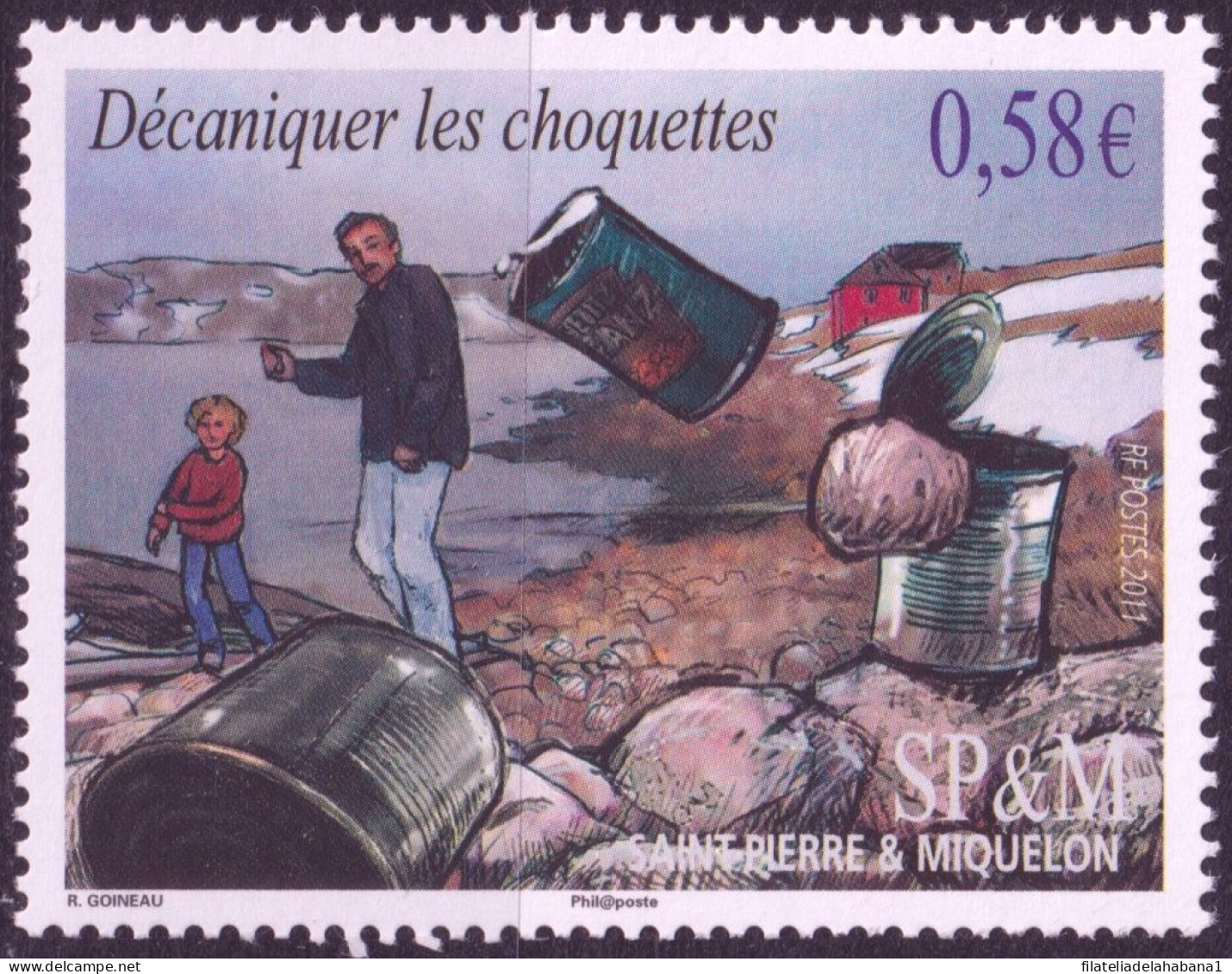 F-EX50342 SAINT PIERRE ET MIQUELON MNH 2007 ART PAINTING RAPHAEL GOINEAU.  - Unused Stamps