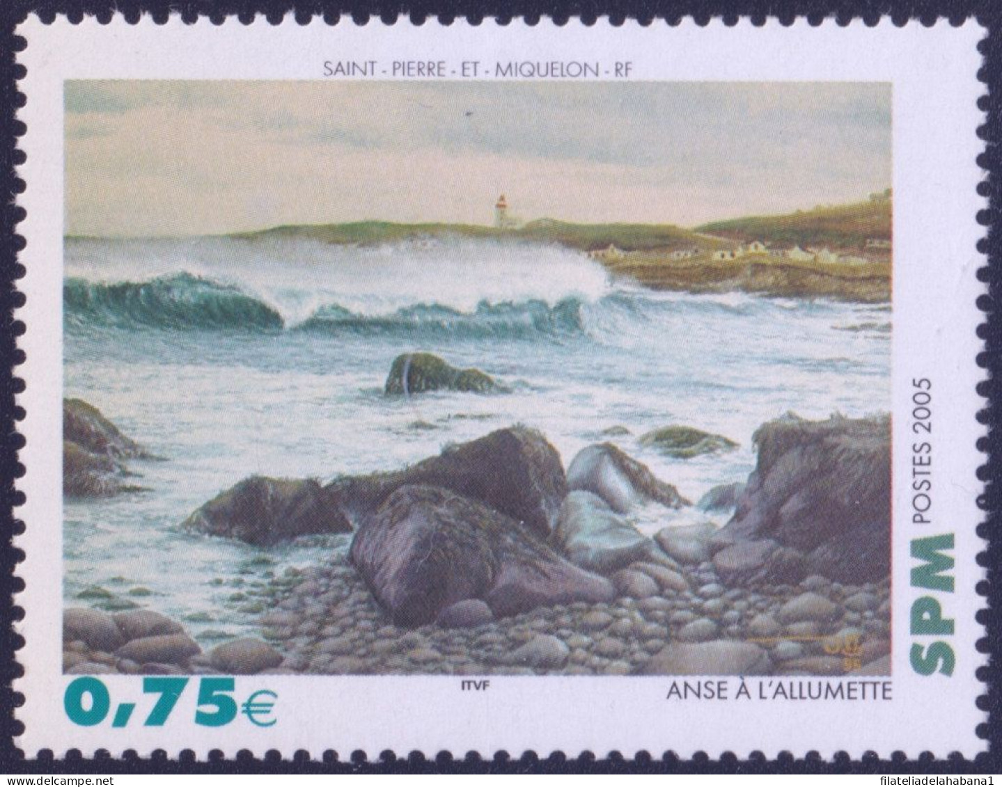 F-EX50330 SAINT PIERRE ET MIQUELON MNH 2005 ART PAINTING MARINE SEA.  - Unused Stamps