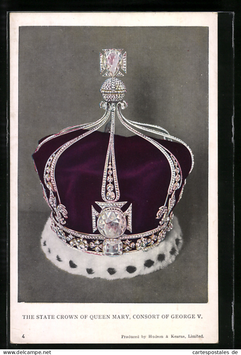 Pc The State Crown Of Queen Mary, Consort Of George V.  - Royal Families