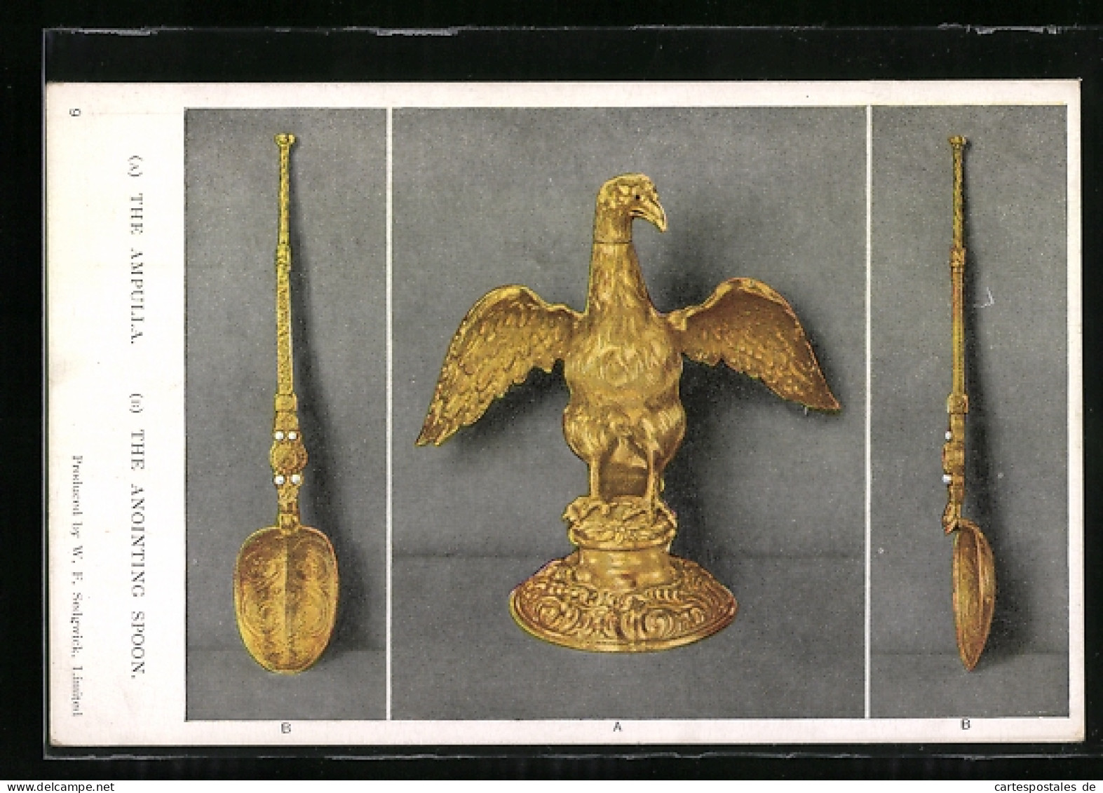 Pc The Ampulla, The Anointing Spoon, König Von England  - Familias Reales