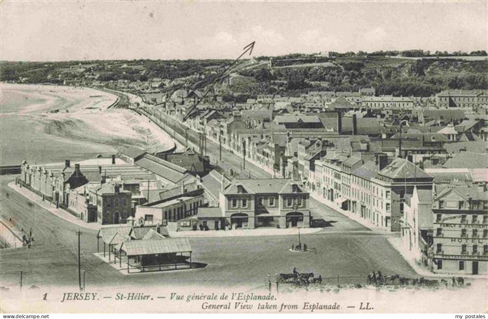 73975124 St_Helier_Saint_Helier_Jersey_UK Vue Generale De L'Esplanade  - Andere & Zonder Classificatie