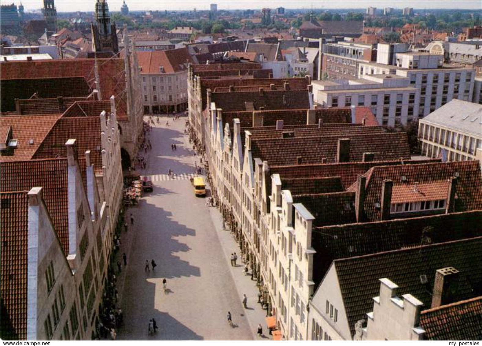 73944184 Muenster___Westfalen Patrizierhaeuser Prinzipalmarkt Rathaus - Muenster