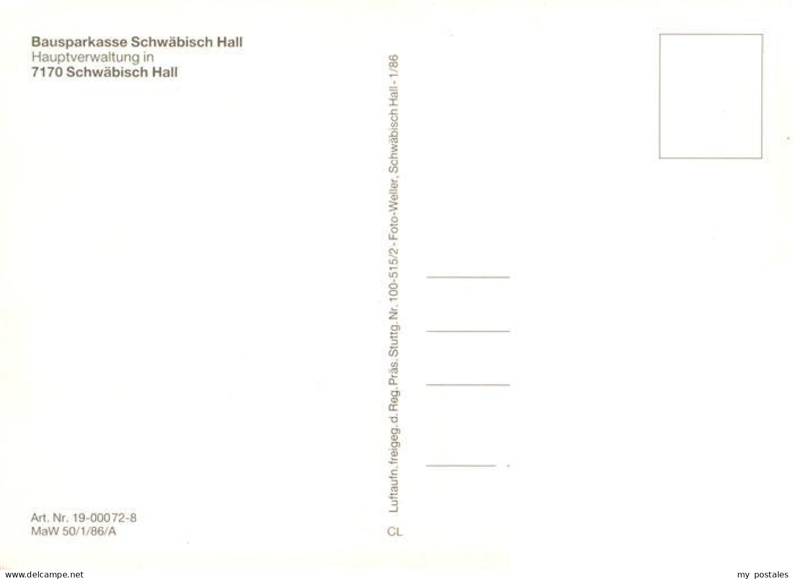 73944147 Schwaebisch_Hall Bausparkasse Hauptverwaltung  - Schwäbisch Hall