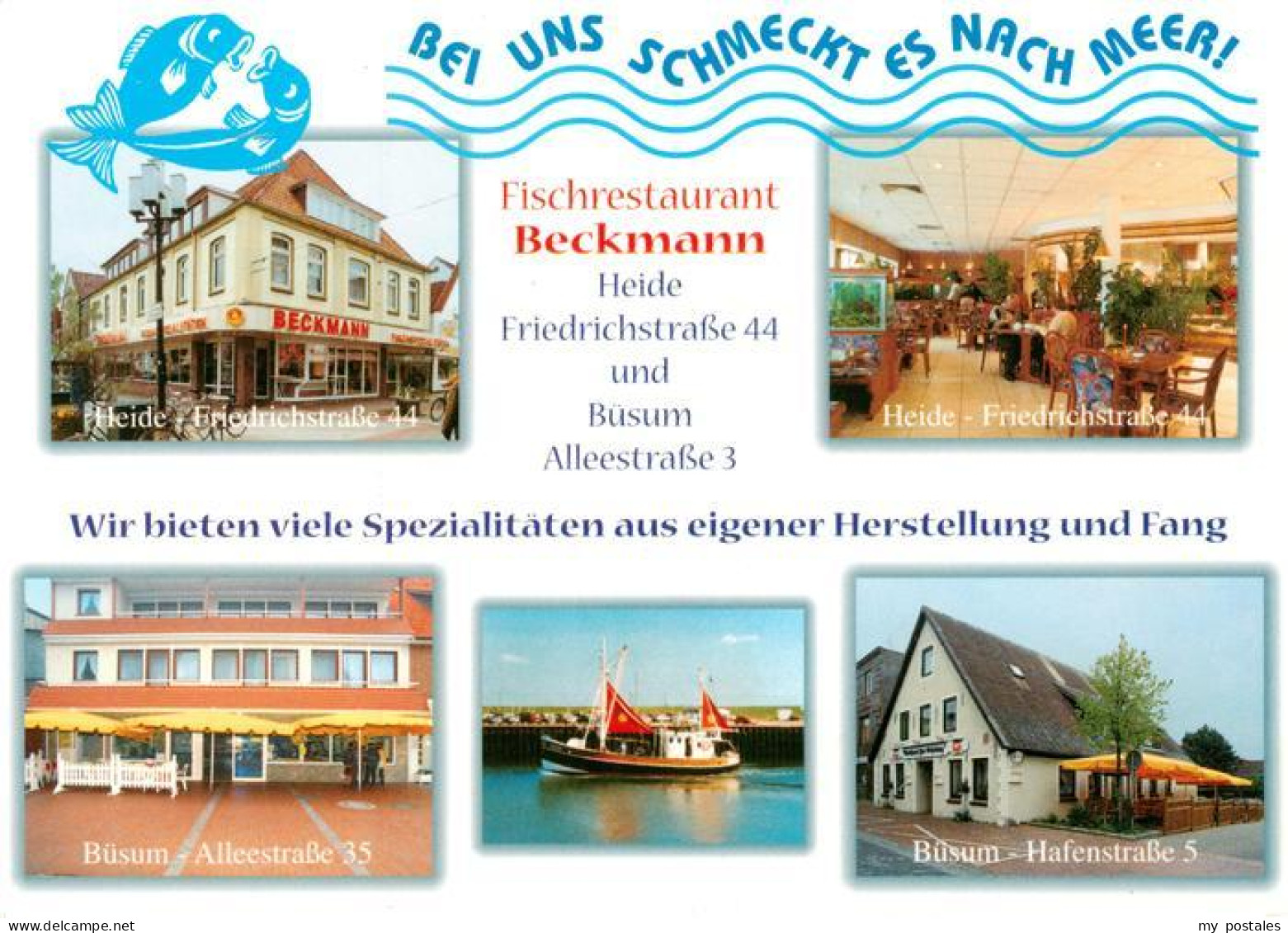 73944126 Buesum_Nordseebad Fischrestaurant Beckmann Heide Friedrichstrasse Buesu - Büsum