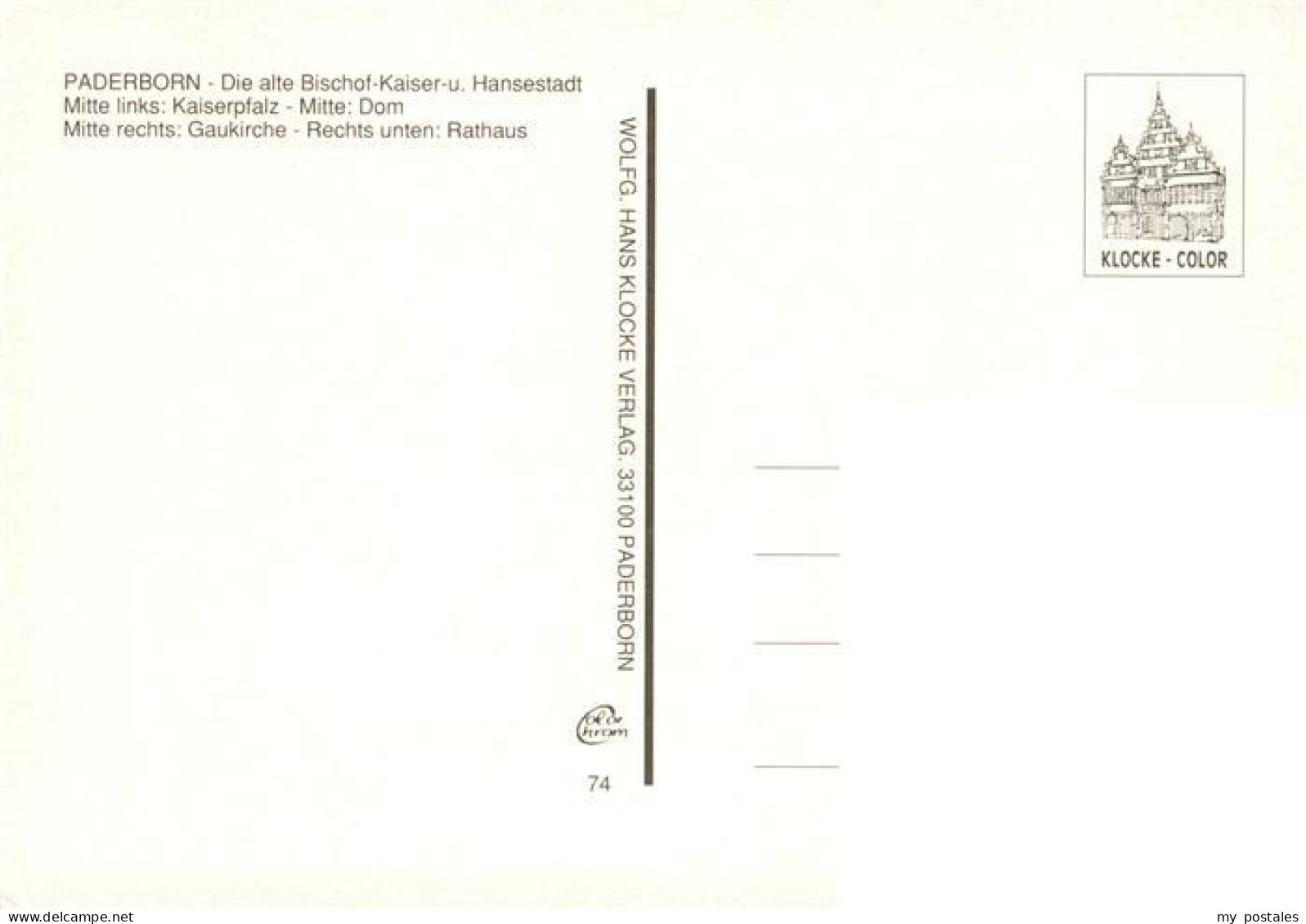 73944116 Paderborn Fliegeraufnahme Mit Kirchen Und Rathaus - Paderborn