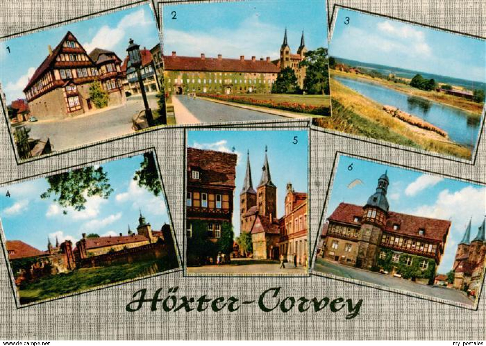 73943982 Corvey_Hoexter_Weser Dechanei Kloster Corvey Partie An Der Weser St. Ki - Höxter