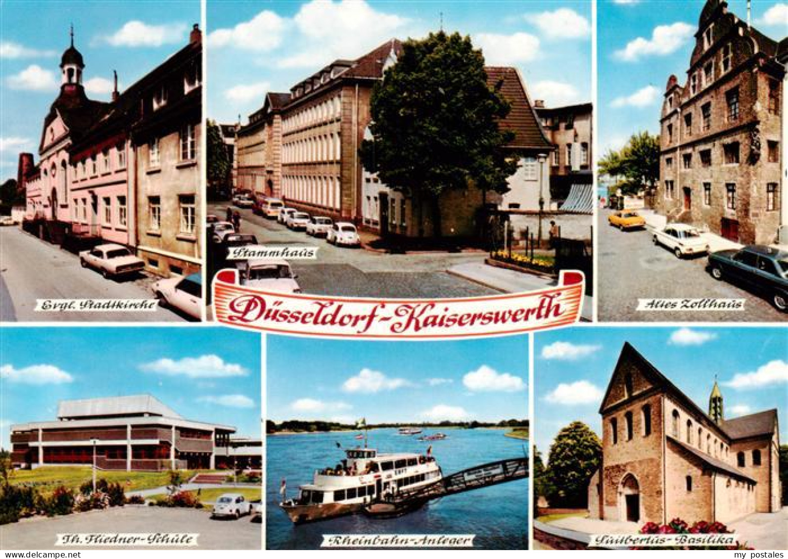 73943936 Kaiserswerth Kirche Stammhaus Zollhaus Schule Rheinbahn-Anleger Fahrgas - Duesseldorf