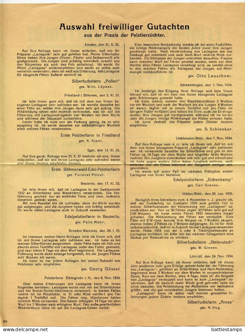 Germany 1935 Cover W/ Advertisement; München - Georg Kindt, Medizinalbedarf Für Pelztierfarmen; 3pf. Meter - Macchine Per Obliterare (EMA)