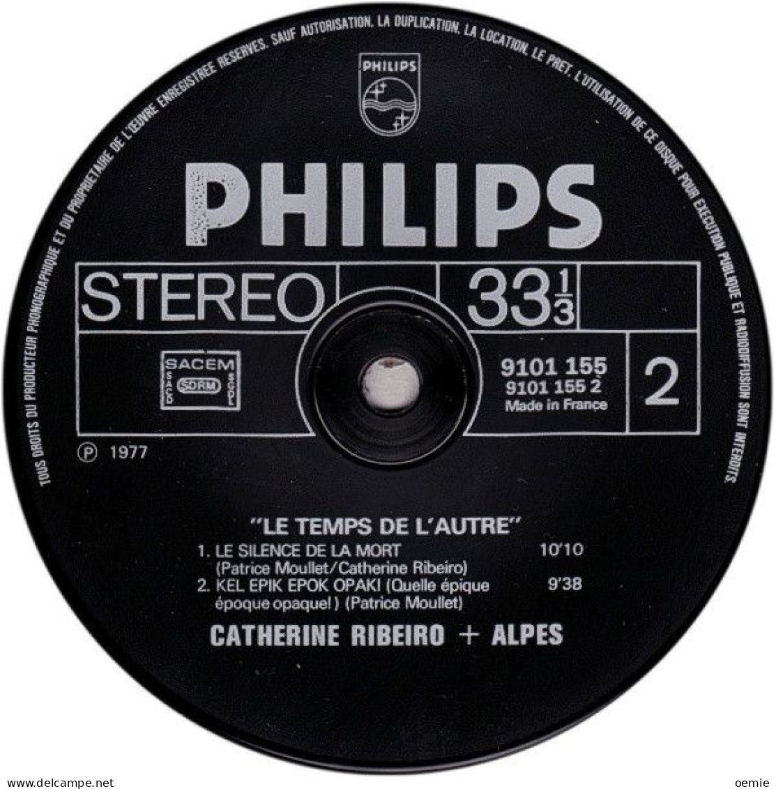CATHERINE RIBERO + ALPES  LE TEMPS DE L'AUTRE - Other - French Music