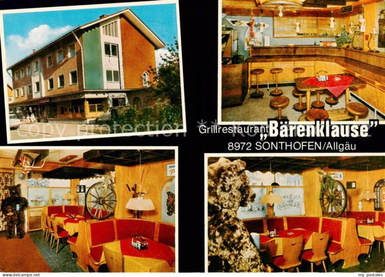 73864044 Sonthofen  Oberallgaeu Grillrestaurant Baerenklause Gastraeume Bar  - Sonthofen