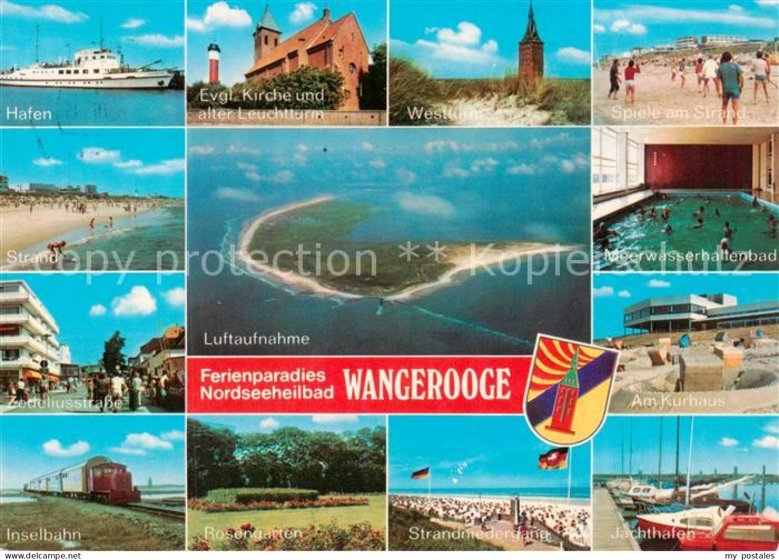 73863937 Wangerooge Wangeroog Nordseebad Hafen Ev Kirche Leuchtturm Westturm Str - Wangerooge