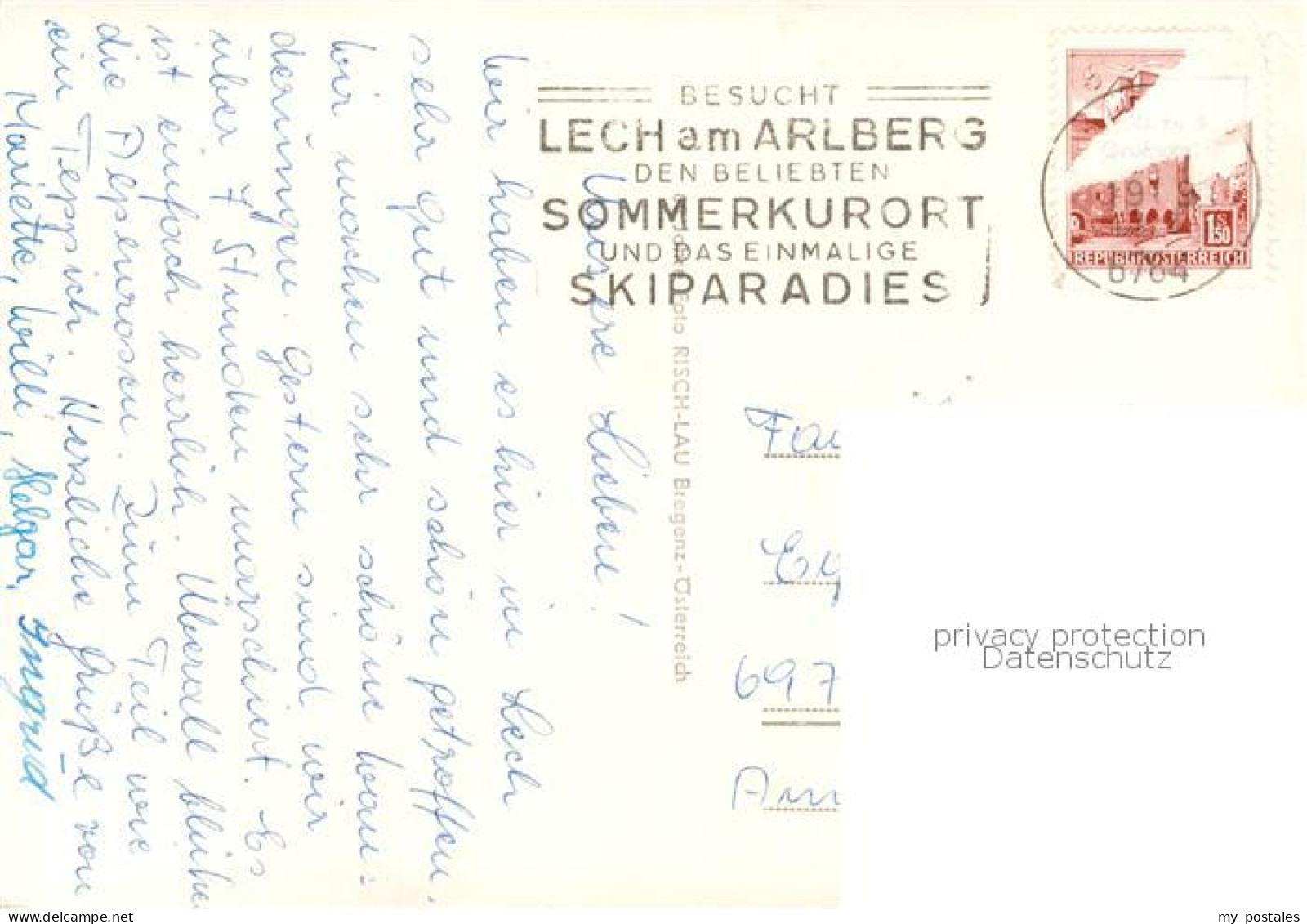 73863935 Lech Vorarlberg Panorama Mit Karhorn Lech Vorarlberg - Altri & Non Classificati